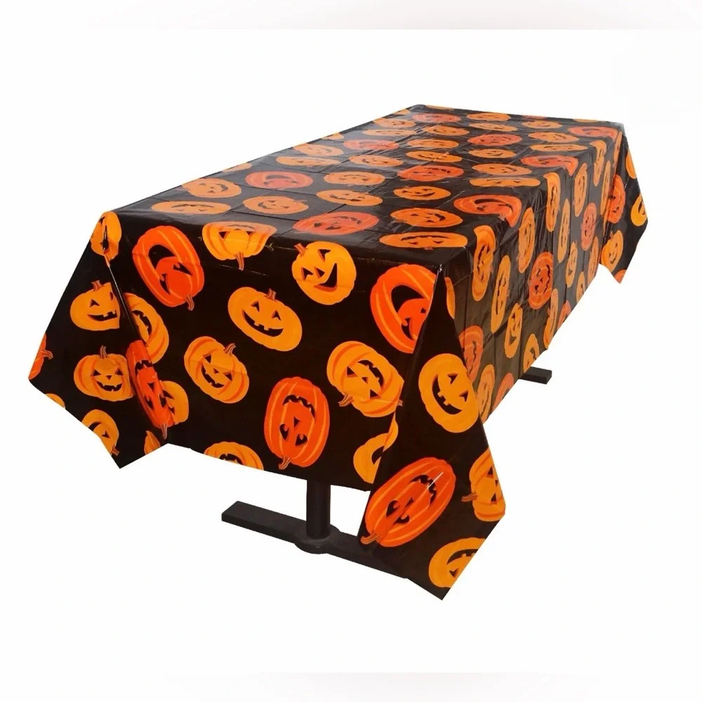 NWT - Pumpkin Tablecloth - 3 Count, 54